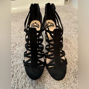 Black Gladiator Heels size 9